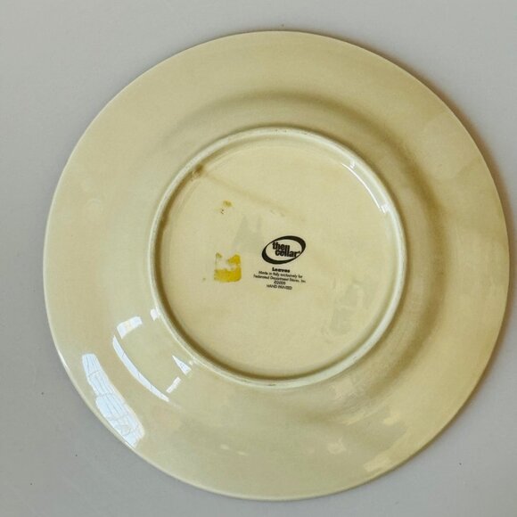 THE CELLER LEAVES Dessert / Bread plate Hand Painted - Picture 2 of 4